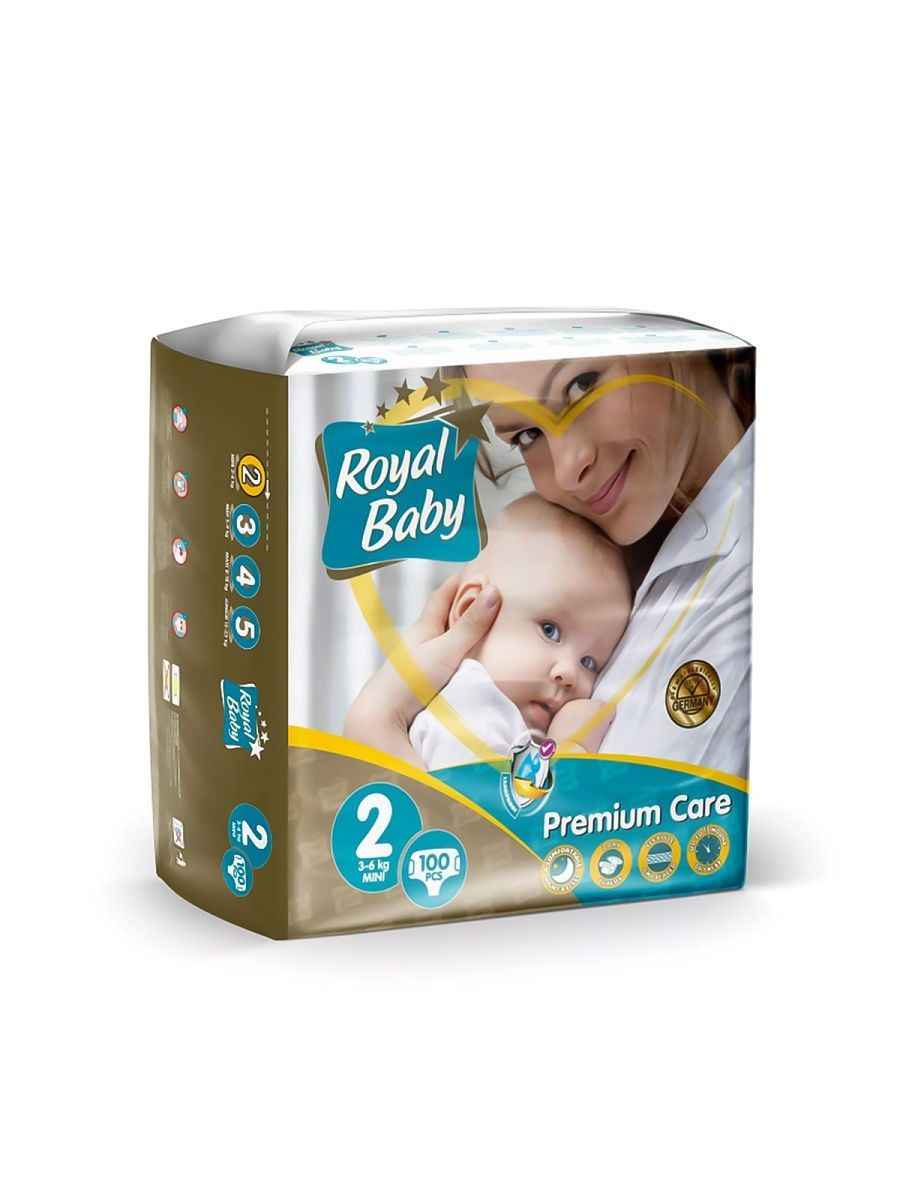 ROYAL BABY Подгузники Premium 2 размер 4*100шт