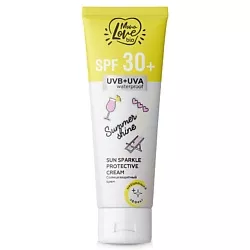 BISOU Крем солнцезащитный SPF 30+ SUMMER SHINE (с мерцающим эффектом), 100мл, MonoLove