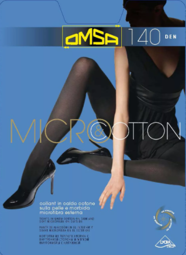 Omsa Колготки Microcotton 140 Omsa Nero 5