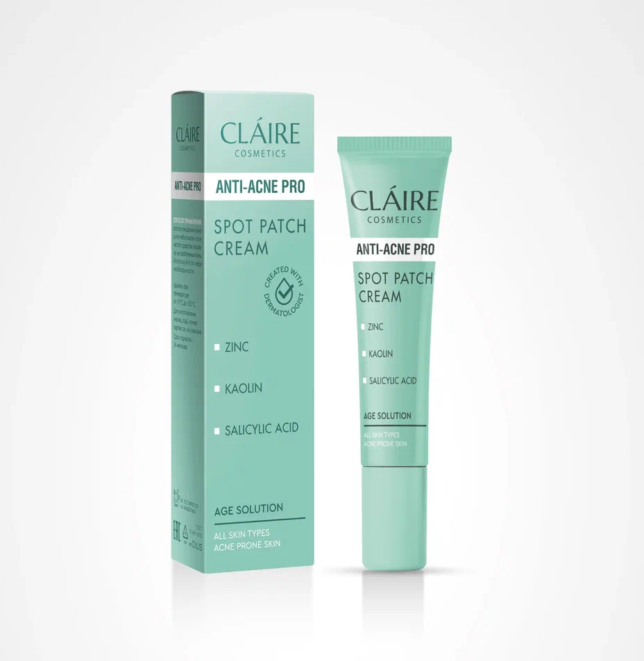 Claire ANTI-ACNE PRO Крем-патч точечный для лица 15 мл