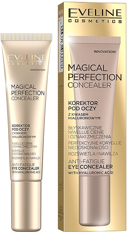 Eveline Консилер под глаза тон - 01 Light серии MAGICAL PERFECTION CONCEALER, 15мл