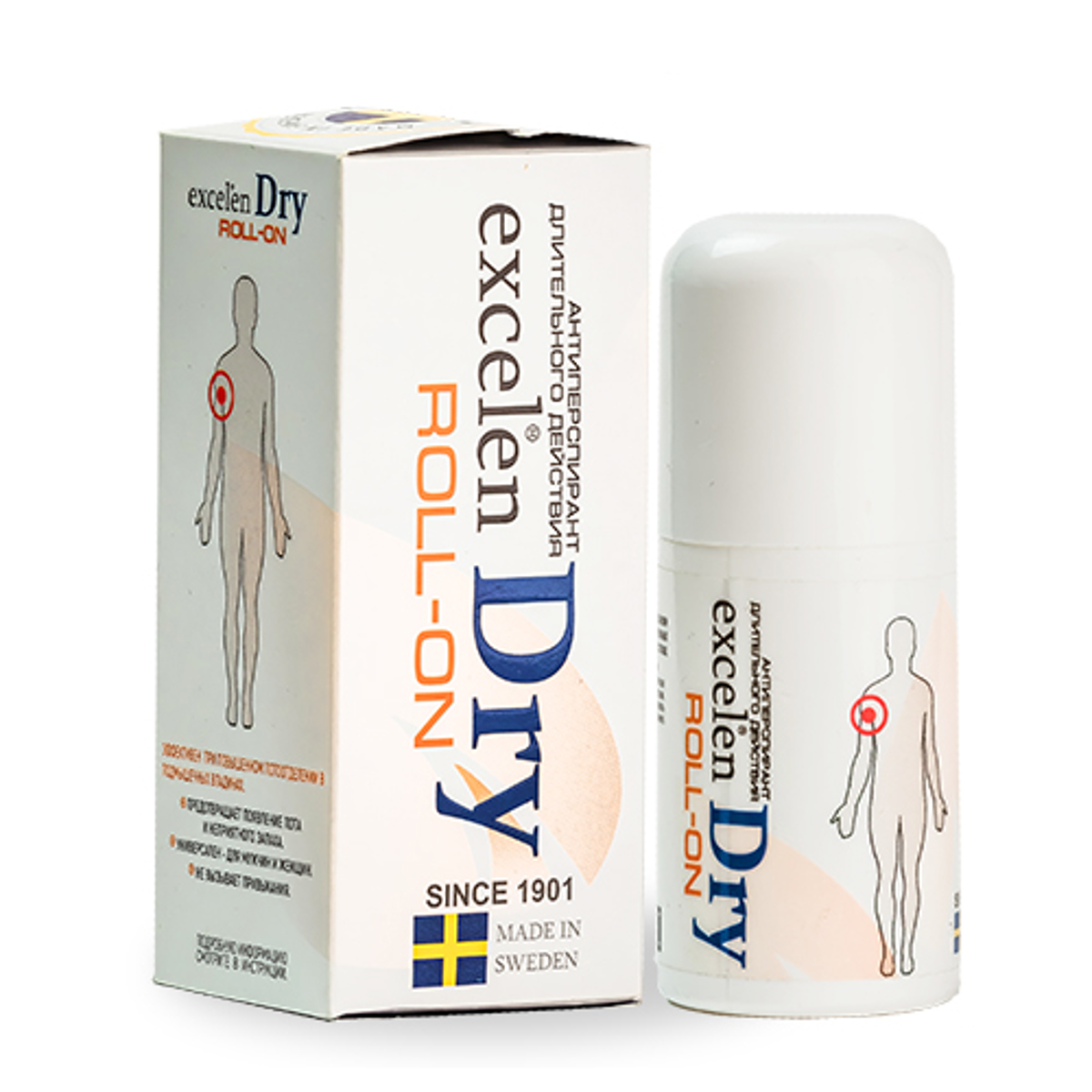 Excelen Dry ROLL-ON Man 50 мл антиперспирант длительного действия