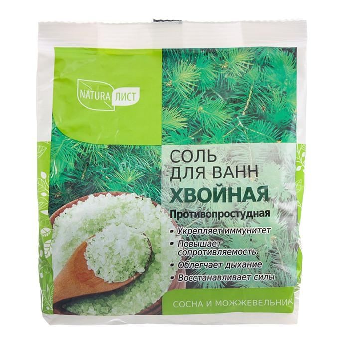 Натуралист Соль для ванн Хвойная, 500г