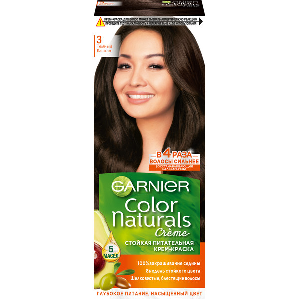 Garnier Краска Color Naturals №3 Темный каштан 