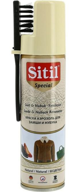 Sitil Suede& Nubuck Renovator аэрозоль для замши и нубука, бесцветный 250 ml