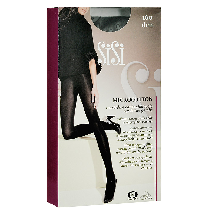 SiSi Колготки MicroCotton 160 nero 2