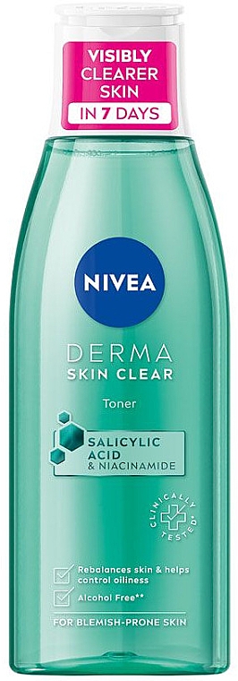 Nivea Тоник для лица Derma skin clear 200мл