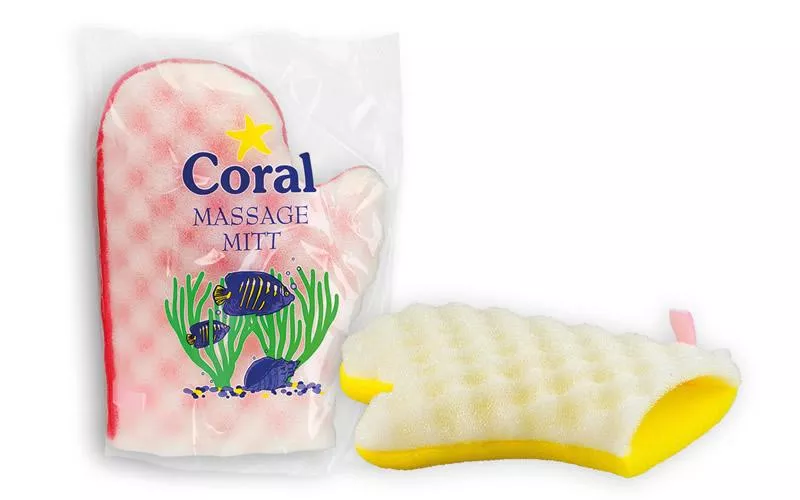 Coral губка Мassage рукавичка