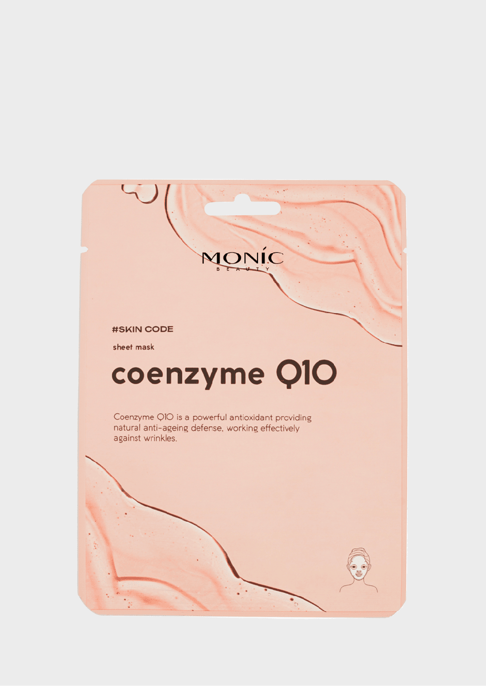 MONIC BEAUTY Skin Code Тканевая маска для лица Коэнзим Q10 25мл (*10)