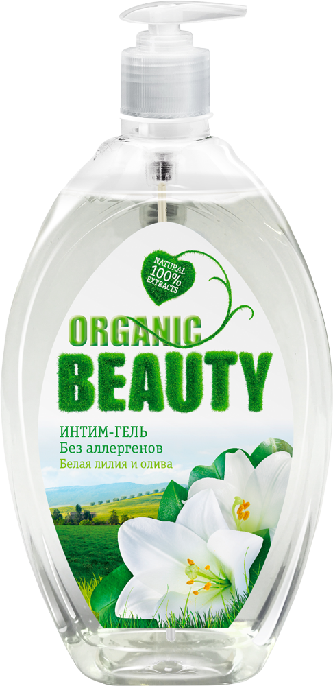 Organic Beauty Гель для интимной гигиены Белая лилия и олива 500мл