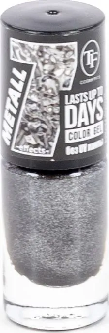 Triumf лак для ногтей "Color Gel METALL" тон 347, 8мл "Black zirconium/Черный циркон" (4365)