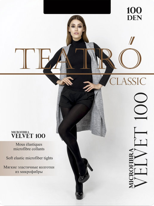 Teatro Velvet 100, колготки (nero, 3)