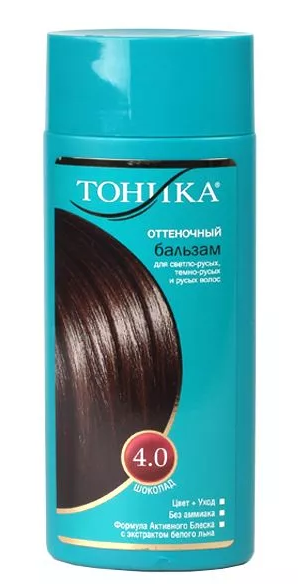 Оттеночный бальзам для волос Тоника 4.0 Шоколад 150мл топ