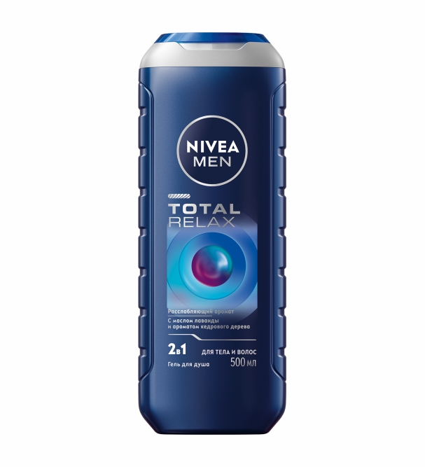 Nivea Men Гель для душа 2в1 «TOTAL RELAX» для тела и волос 500 мл