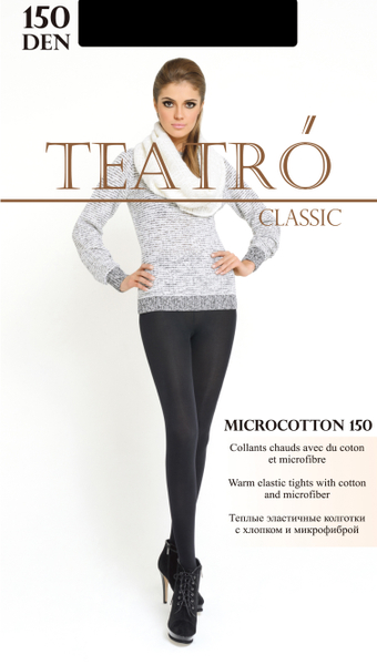 Micro&Cotton 150 Teatro, колготки nero, 5