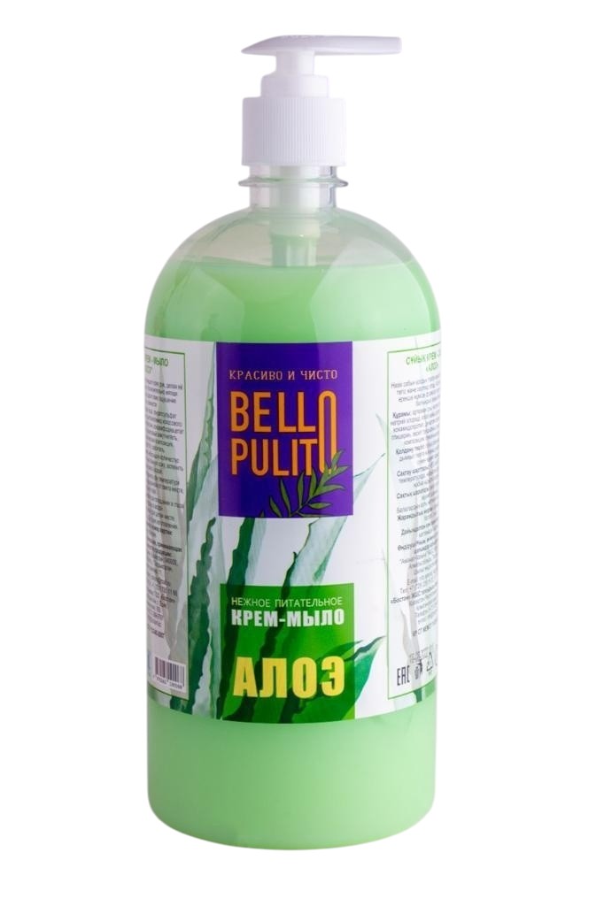 Bello Pulito Жидкое крем-мыло "Алоэ" 1 л