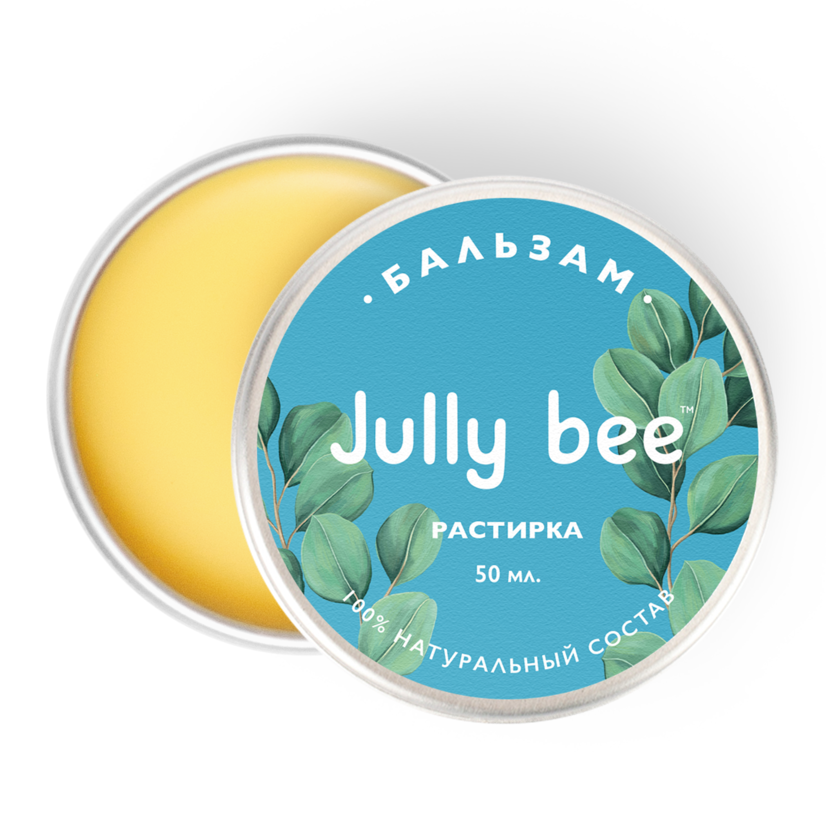 Jully bee Натуральный Бальзам "Растирка" с эвкалиптом, 50 мл