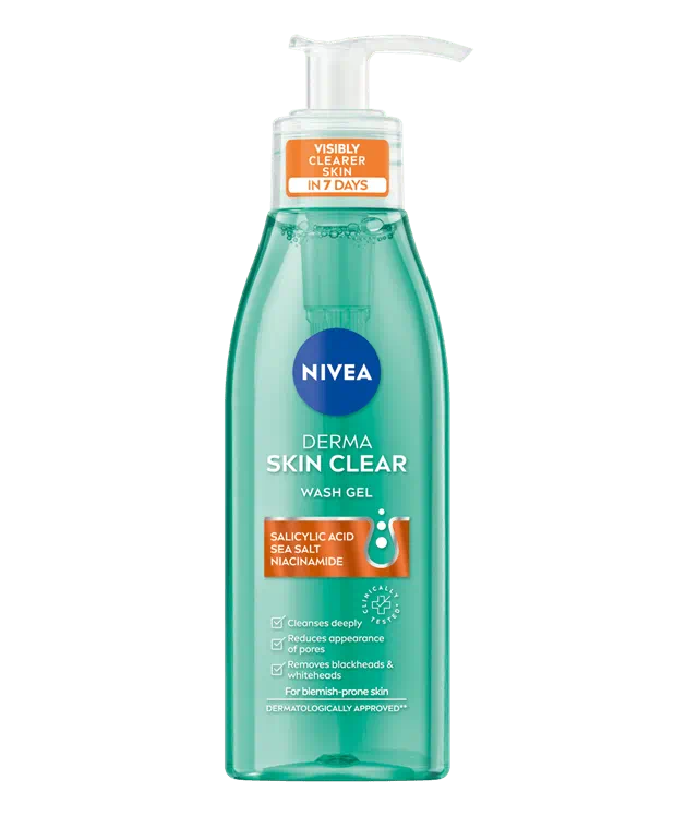 Nivea Гель для умывания Derma skin clear 150мл