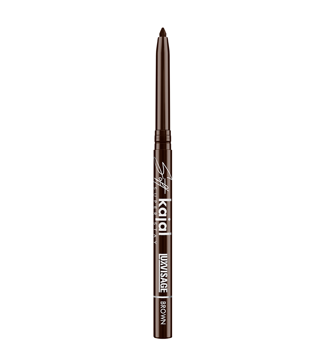 Luxvisage Карандаш-каял для глаз механический Soft kajal super stay, brown