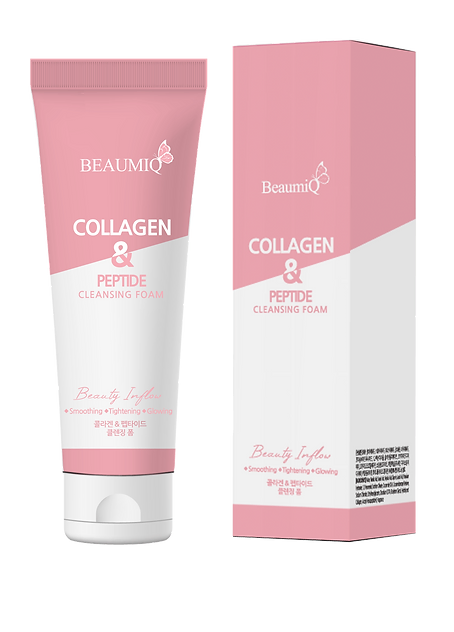 BeaumiQ Пенка для умывания Beauty Inflow Collagen & Peptide Коллаген и Пептид 120 мл