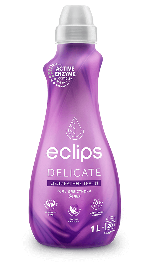 Eclips Гель для стирки Delicate для деликатных тканей 1л