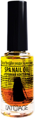 L'ATUAGE Средство для ногтей "SPA NAIL OIL "УТРЕННИЙ КОКТЕЙЛЬ" 8,5г.