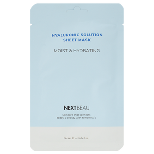 NEXTBEAU HYALURONIC SOLUTION Moist&Hydrating Mask Маска тканевая Гиалурон 22 мл