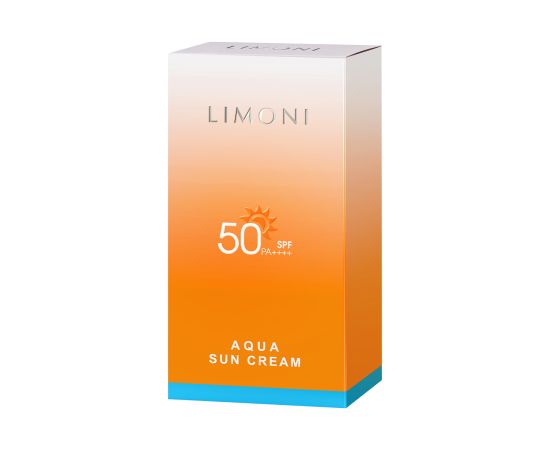 LIMONI Солнцезащитный крем SPF 50+РА++++ Aqua Sun Cream 50ml