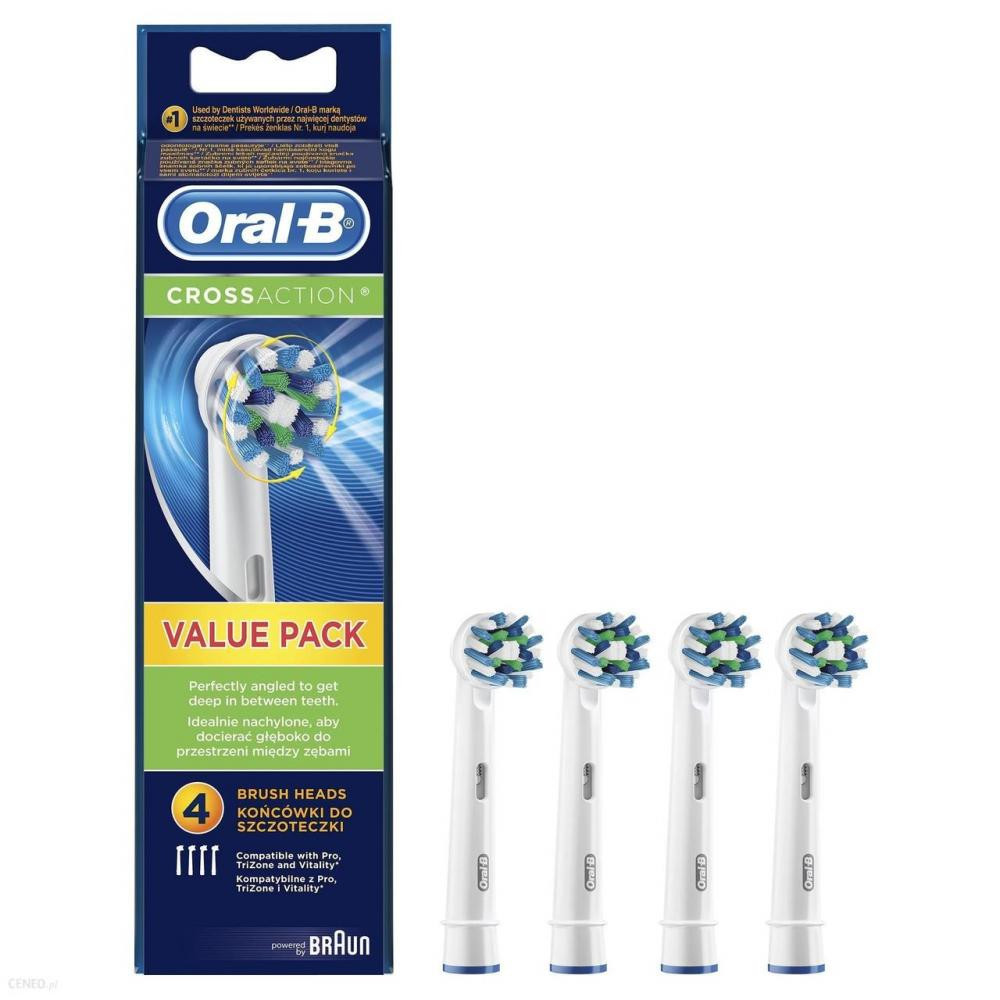 ORAL_B Насадка для электрической зубной щетки CrossAction EB50RB 4шт