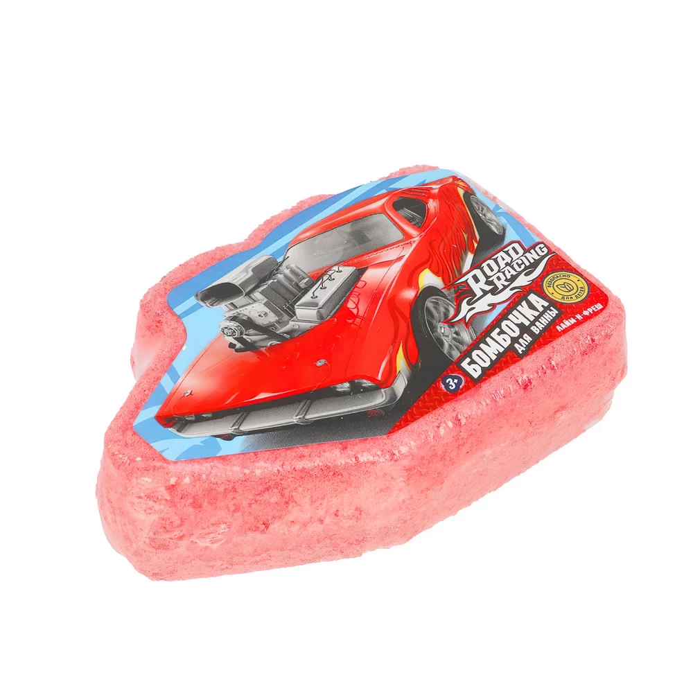 ***Умка Бомбочка для ванн ROAD RACING в форме героя лайм-н-фреш, 120 г