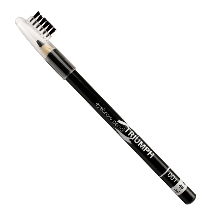 Triumf карандаш для бровей W-219-001C тон №001 "Eyebrow Pencil" Черный / со щеточкой