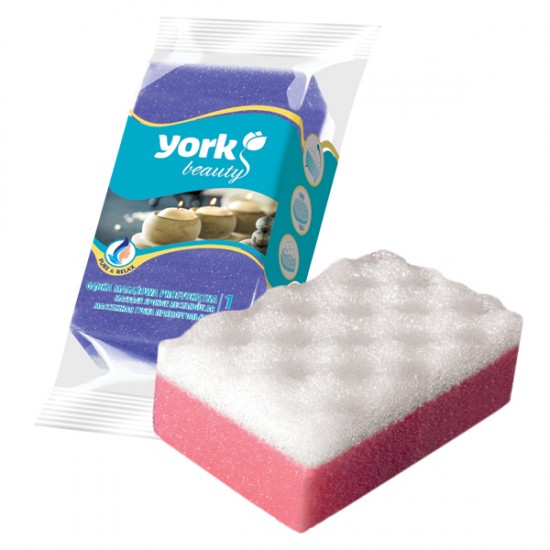 York Губка для ванны и массажа PROSTOKATNA