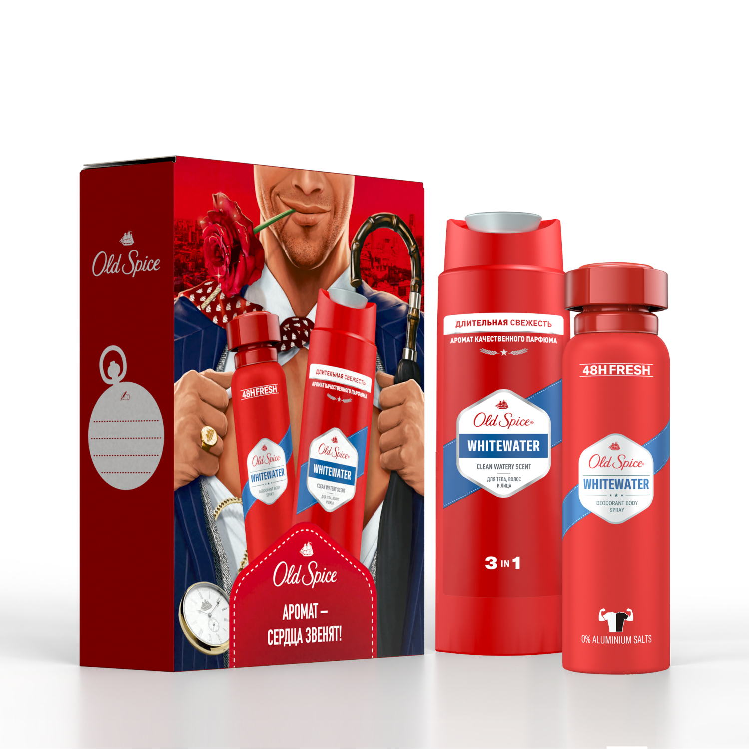 ПН OLD SPICE Аэрозольный дезодорант Whitewater 150мл+Гель для душа Whitewater 