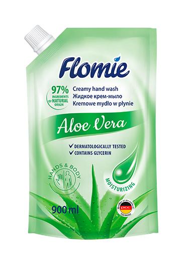 FLOMIE жидкое крем мыло Aloe Vera 900ml