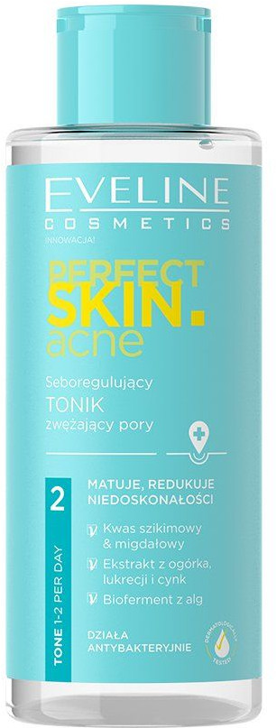 Eveline Себорегулирующий тоник сужающий поры, серии PERFECT SKIN. ACNE, 200мл