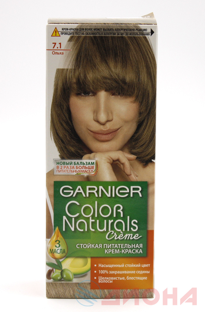 Краска для волос Garnier Color Naturals ольха 7.1