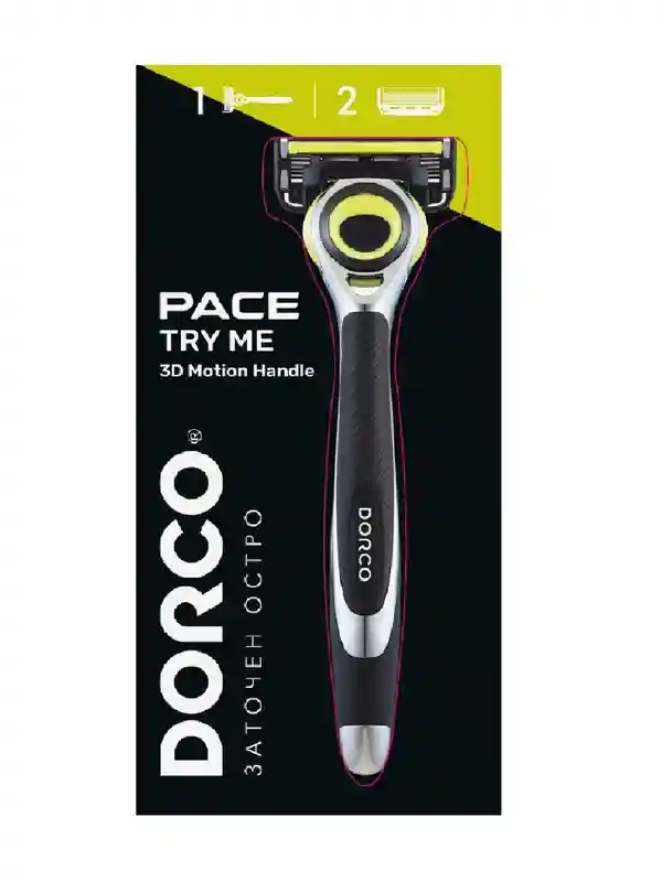 DORCO Бритва Try me 3D Motion + 2 кассеты 