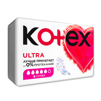 Kotex прокладки Ultra Dry Super Pads 8шт*16