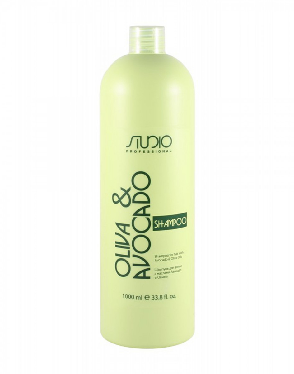 Studio Professional Шампунь для волос с маслами Авокадо и оливы 1л 