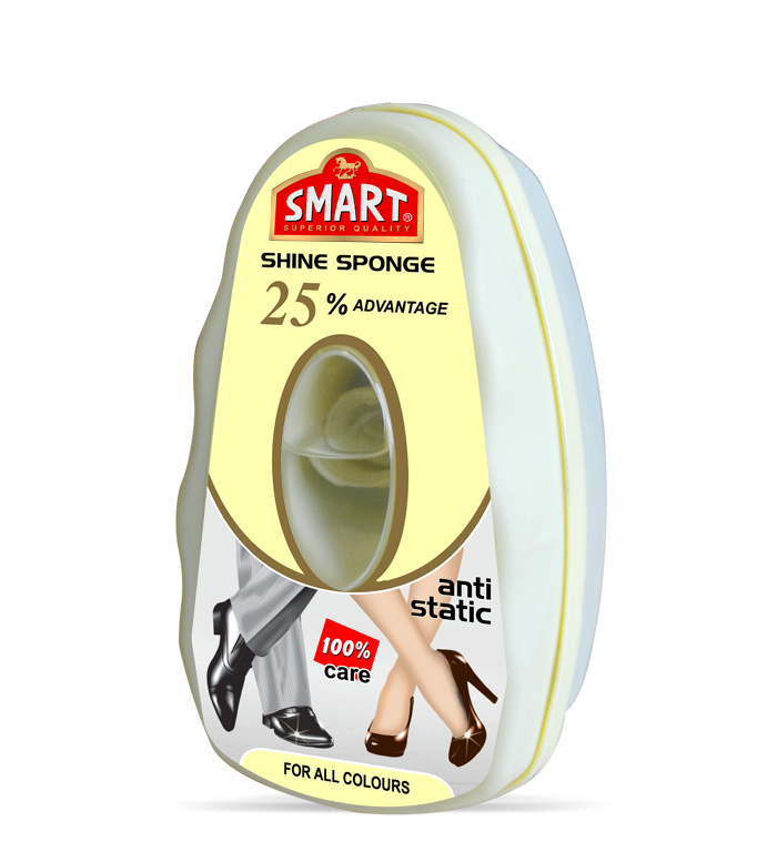 Smart Губка-блеск для обуви с дозатором силикона, натуральный