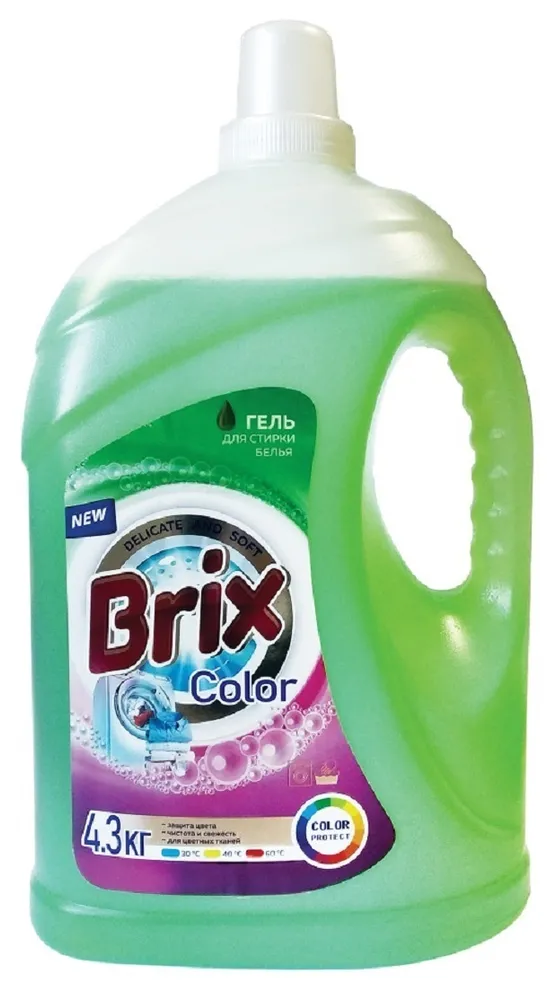 Гель для стирки белья "BRIX" Color  4,3кг