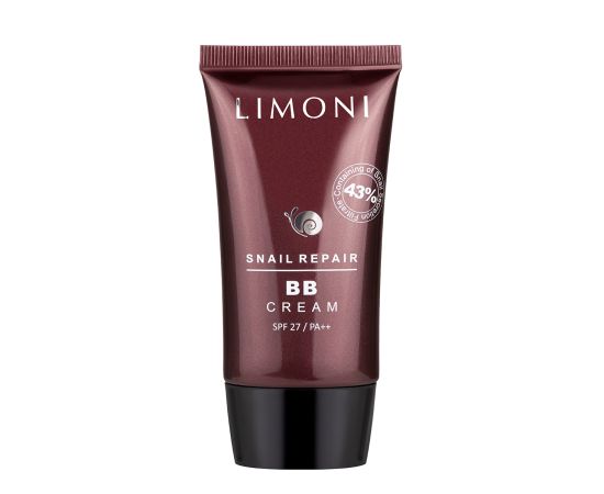 LIMONI ББ крем для лица с экстрактом секреции улитки тон №2 Snail Repair BB Cream 50ml