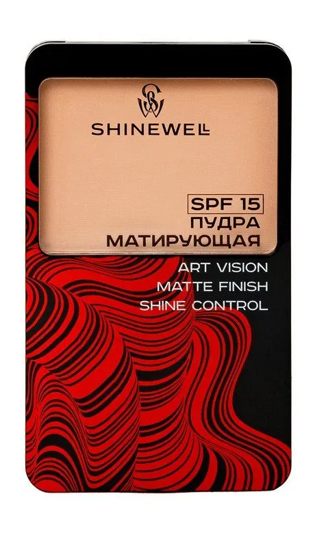 Shinewell Пудра Powder Art vision SPF 15, тон 03