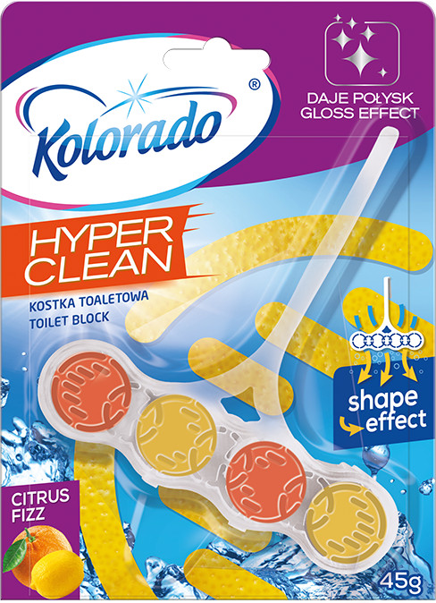 Kolorado туалетный блок Hyper Clean 45 г., Citrus Fizz