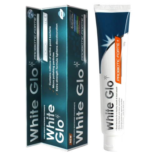 White Glo зубная паста 100,0 отбеливающая с пробиотиками (0721)