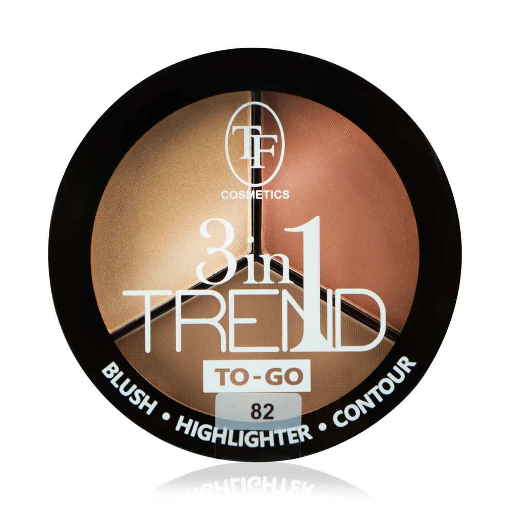 Triumf Румяна для контуринга лица TP-18-82C "Trend TO-GO" тон 82 "golden&brown/зол-кор" палетка, 18г
