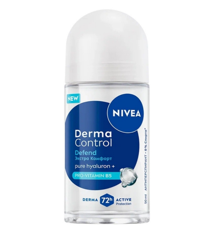 Nivea Антиперспирант - ролик DERMA CONTROL DEFEND Экстра Комфорт , 50мл