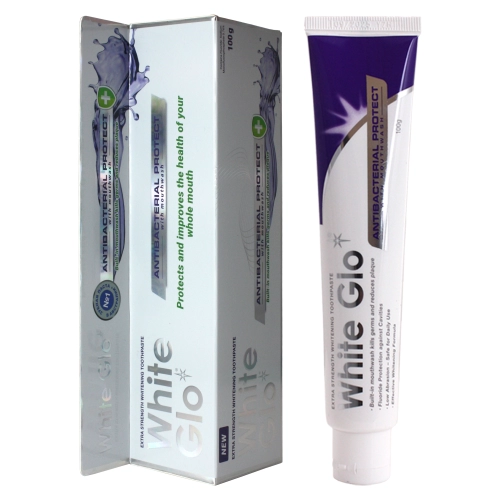 White Glo зубная паста 100,0 отбеливающая с антибактериальным эффектом и ополаскивателем (0921)