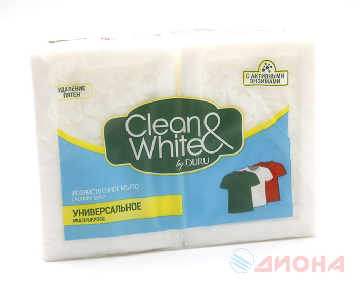Duru Мыло хозяйственное Clean&White универсальное 4x120гр