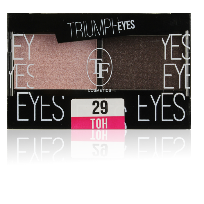 Triumf тени для век "Triumph Eyes" ТЕ-33-20C 2-цв. тон 29 "пыльный розовый и шоколад"